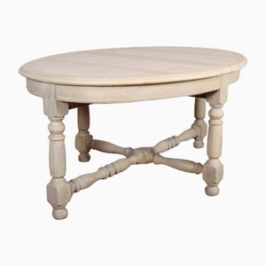 French Bleached Oak Dining Table