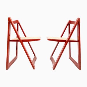 Mod. Trieste Chairs by Aldo Jacober and Pierangela D Aniello for Bazzani, 1966, Set of 2