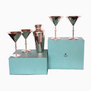 Silver Metal Cocktail Service from Ercuis House, 1990s