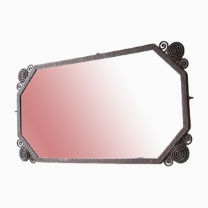 Specchio Art Déco in ferro, anni '20