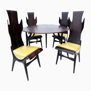 Tavolo e sedie Latorre Dante, anni '50, set di 5