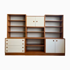 Library Wall Modular Units, 1970s, Set of 7