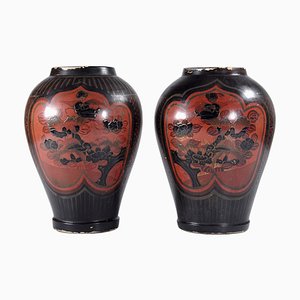 Antike japanische Arita Vasen aus der Meiji-Zeit, 1890er, 2er Set