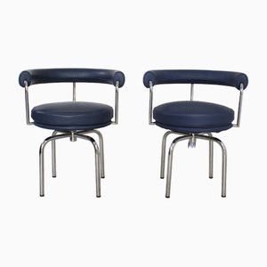 LC7 Chairs by Charlotte Perriand, Le Corbusier for Cassina, Set of 2