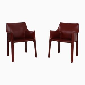 Model 413 Chairs by Mario Bellini Cassina, Set of 2
