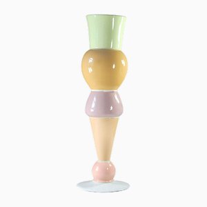 Vase Totem en Céramique Pastel, 1980s