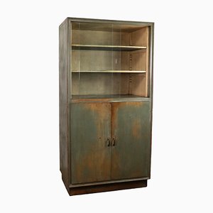 Large Industrial Cabinet with Showcase, Italy, 1960s