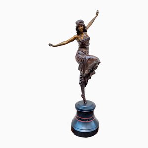 P Philippe, Bailarina rusa Art Déco, siglo XX, bronce