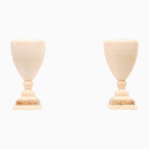 Spanish Alabaster Table Lamps, 1978, Set of 2