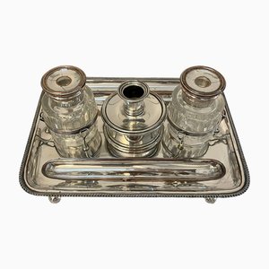 Antikes George III Sheffield Schreibtisch Set von Daniel Holy of Sheffield, 1804, 2er Set