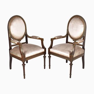 Set of French Louis XVI Armchairs, 1960s