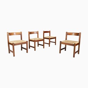Torbecchia Dining Room Chairs by Giovanni Michelucci for Poltronova Italy, 1964, Set of 4