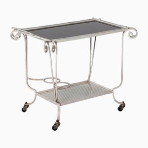 White Wrought Iron Serving Cart, 1960s