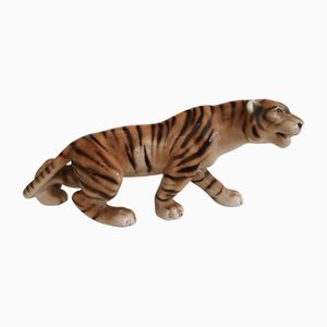 Mid-Century Tiger Figur aus Keramik, 1960er