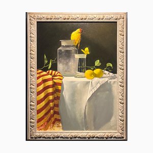 Luisa Albert, Yellow Lemon, 2023, óleo sobre lienzo