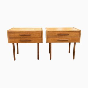 Tables de Chevet Mid-Century Modernes, Danemark, 1969, Set de 2