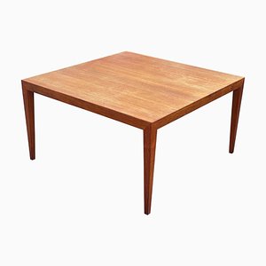 Tavolino da caffè in teak attribuito a Severin Hansen, 1955