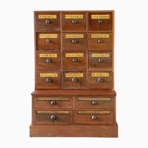 Vintage Apothecary Drawers, 1910