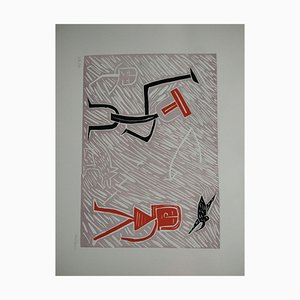 Domingo Millan, Composition, 1990, Engraving