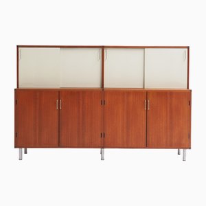 Two Tiered Cabinet with Sliding Doors by Cees Braakman for Pastoe, 1960s