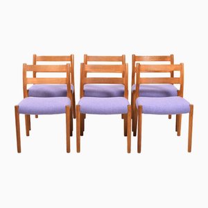 Stühle Mod.84 von Niels Otto (NO) Møller für JL Møllers, 1960er, 6er Set