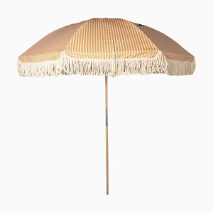 Vintage Umbrella with Orange Stripes