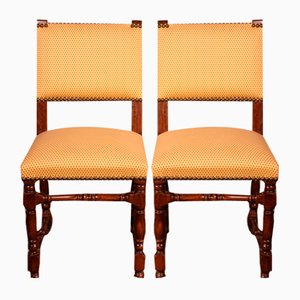 Louis XIII Chairs in Walnut, Set of 2