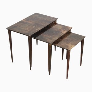 Tables Gigognes de Aldo Tura, Italie, 1950s, Set de 3