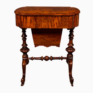 English Victorian Ladies Work Table in Walnut from Waring & Gillow, 1890s