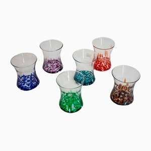 Italian Modern Drinking Set from Ribes the Art of Glass, Set of 6