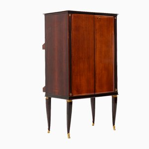 Credenza a due lati con barra e libreria, anni '50