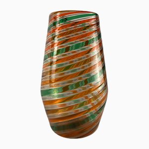 Vase with Colored Rods from Fratelli Toso, 1990s