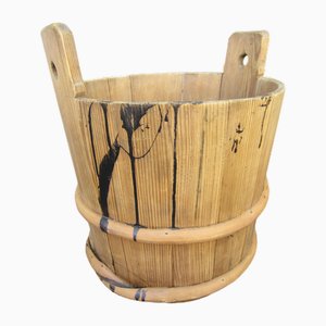 Rustic Wooden Scandinavian Bucket