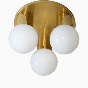 Modern Ceiling Light in Brass