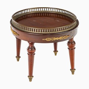 Soporte pequeño para esculturas de madera y bronce, siglo XIX