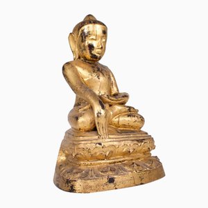 Vintage Bouddha Maravijaya, Shan