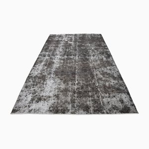 Abstrakter Vintage Teppich in Grau