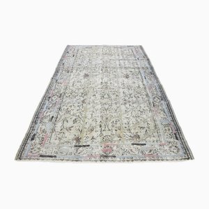 Alfombra turca vintage gris