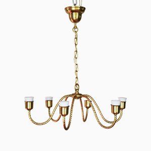 Lampade da soffitto Lustre attribuite a Josef Hoffmann, anni '20
