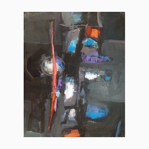 Hector Ramirez Ortega, Composition, 1990, Mixed Media on Canvas