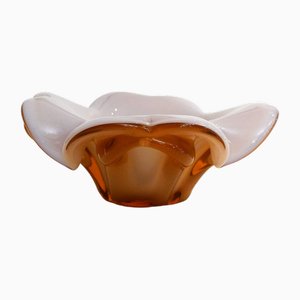 Large Fleur Ashtray in lined Sommerso Murano Glass, 1960s