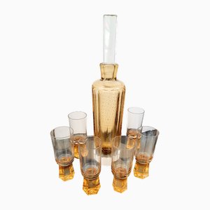 Bicchieri da liquore Art Déco, anni '30, set di 7