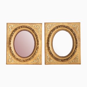 19th Century Napoleon III Gilt Mirrors, France, Set of 2