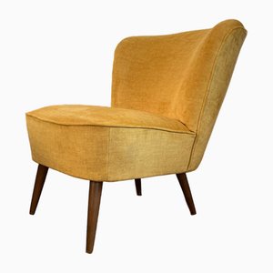 Yellow Cocktail Lounge Chair, 1950s