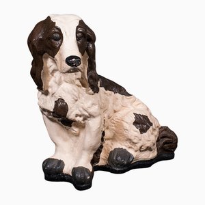 English Victorian Plasterwork Cocker Spaniel, 1900