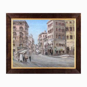 Artista, Italia, Veduta di Roma, Inizio XX secolo, Olio su tela, In cornice