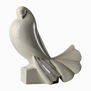 Escultura de paloma de Jacques Adnet, años 20