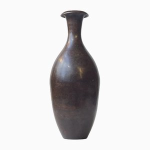 Japanese Early Shova Period Gourd Vase in Patinated Bronze, 1930s
