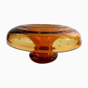 Jarrón UFO vintage de cristal de Murano