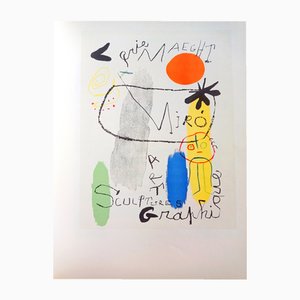 Joan Miro, Sculptures & Graphics, 1959, Lithograph